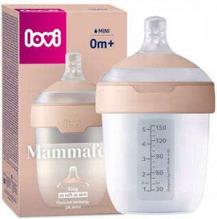 Fľaša na kŕmenie LOVI Mammafeel 150ml s dynamickým cumlíkom 0m+